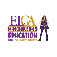  ELGA Credit Union Education with the Money Marvel logo image